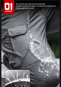 Pantalon cargo en coton pour homme, haute qualité, multi-poches, pour le travail en extérieur, tactique, matière robuste, vente en gros - Product Image 5