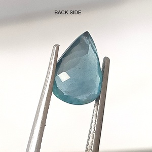 Piedra Preciosa Suelta de Aguamarina Azul Natural de 2.15 Quilates, Corte Pera Facetado, Translúcida, 7.8x10.8x4.8mm, Personalizada para Joyería - Product Image 6