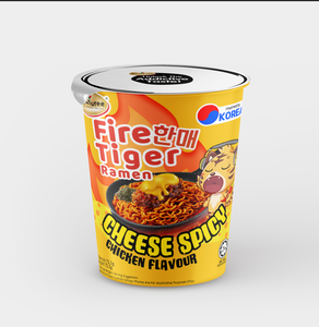 Sopa de Kimchi Picante Coreana Halal con Sabor a Pollo, Baja en Carbohidratos, Horneada, Sin Grasa, Fideos Instantáneos en Envase Individual y en Barril - Product Image 3