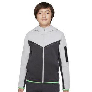 Premium <b>Boys</b> Zip <b>Up</b> Hoodie Tech Fleece Style Sportswear Kids Color Block Hooded Jacket Casual Sweatshirt Youth Streetwear Top - Product Image 1
