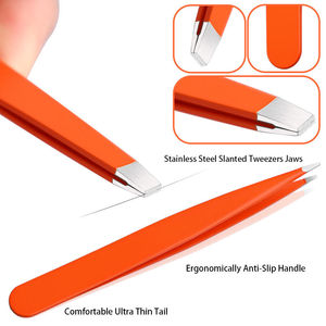 Eyebrow Tweezer Set Stainless steel Lash Tweezers with Custom Logo - Product Image 3