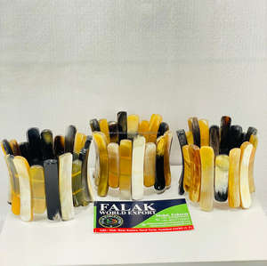 Venta al por mayor de joyería Faison, brazalete de mano en espiral, brazalete de cuerno de búfalo de lujo, brazalete de cuerno natural de Falak World Export - Product Image 5