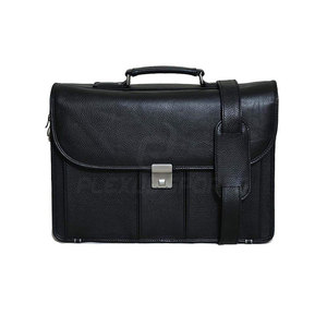 Maletín de Cuero para Portátil, Gran Capacidad, Casual, Hecho en Pakistán, Duradero, Calidad Premium, Unisex, Uso Diario - Product Image 1