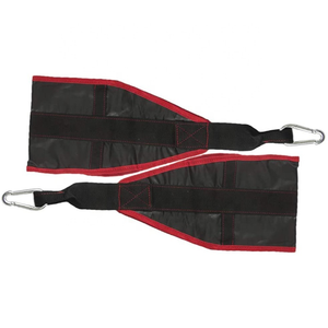 Sangles abdominales suspendues en nylon Rip-Stop avec mousquetons métalliques, rembourrées antidérapantes, pour barre de traction, réglables, légères, pour entraînement vertical - Product Image 5