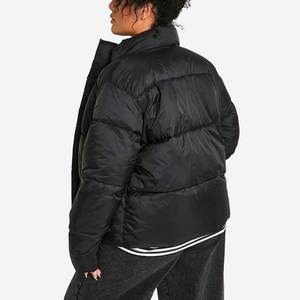 Blouson matelassé à capuche pour femme grande taille, manteau d'hiver rembourré à manches longues avec fermeture éclair, vêtement d'extérieur décontracté et chaud 2026 - Product Image 2