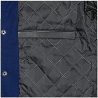 Blouson Bomber Décontracté d'Hiver en Satin avec Boutons Décoratifs, Tissu en Laine Brodé, Veste Athlétique, Veste Universitaire