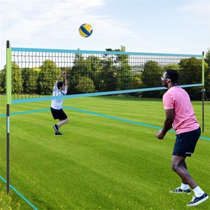Set Rete da Pallavolo Portatile Resistente 32FT X 3FT con Pali Regolabili a 3 Livelli, Verricello Anti-Cedimento e Accessori Completi - Product Image 2