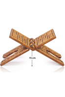 Soporte de Madera para el Corán, Tallado, Plegable, Rectangular, Decoración Religiosa para el Hogar, Artesanía