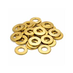 Rondelles plates en laiton massif sur mesure avec finition brute pour l'étanchéité et le support de fixation industriels - Product Image 5