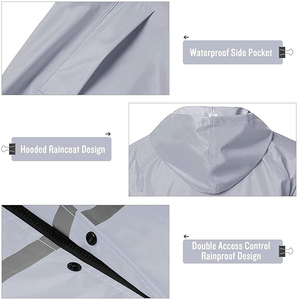 เสื้อกันฝนกันน้ำสำหรับผู้หญิงแบบขายส่ง สกรีนโลโก้ได้ตามต้องการ ระบายอากาศได้ดี น้ำหนักเบา เหมาะสำหรับการเดินทาง ท่องเที่ยว แฟชั่นกลางแจ้ง และชุดทำงาน - Product Image 4
