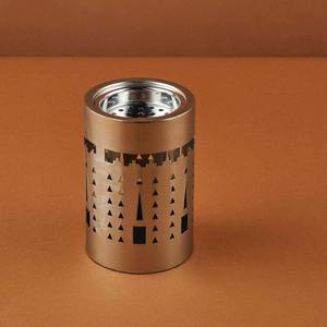 Brûleur d'encens Bakhoor moderne en métal doré - Product Image 5