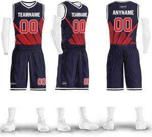 Maillots de basket-ball personnalisés double face, haute qualité, 100% polyester, vêtements de sport, uniformes d'équipe, impression par sublimation professionnelle - Product Image 2