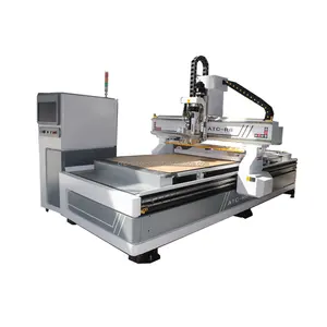 Máquina de fabricación de puerta de armario de cocina barata, enrutador CNC ATC, máquina enrutadora CNC de madera con cambio automático de herramientas