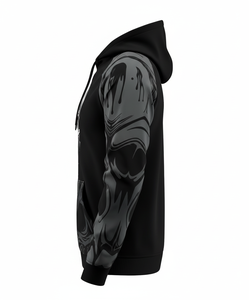 Compre al por mayor sudaderas con capucha de algodón orgánico premium para JIU JITSU con logotipo y diseños personalizados, las últimas sudaderas en color gris humo. - Product Image 6