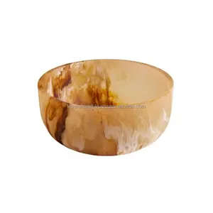 Plato de aperitivos de alta calidad, cuenco de resina altamente pulido para utensilios de cocina, cuenco de servicio decorativo organizativo - Product Image 2