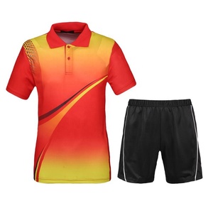 Dernière impression personnalisée uniforme de tennis pour hommes nouveau design respirant extensible uniforme de tennis pour hommes et filles chemise de tennis et short - Product Image 1