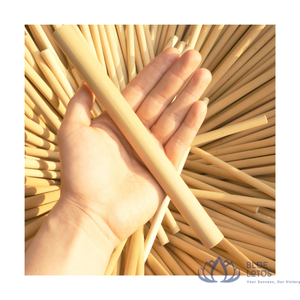 Pajitas de Bambú Reutilizables y Ecológicas con Cepillo de Limpieza, para Smoothies, Té de Burbujas y Bebidas, Blue Lotus Farm, ¡EN OFERTA! - Product Image 1