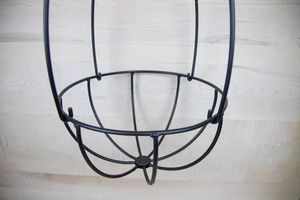 Hanging Wire Flower <b>Basket</b> Wrought Iron Modern Design Outdoor Window Decor <b>Plants</b> Flowers Pot Garden Home Yard Made in India - Product Image 3