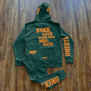 Conjuntos de Chándal Personalizados para Hombre, Tallas Grandes, Invierno, Estampados, Estilo Urbano, Lavado Ácido, Bordados, Felpa de 480 g/m², 100% Algodón - Product Image 5