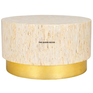 โต๊ะกาแฟทรงกลมหน้ากระจก ราคาถูก พร้อมโครงเหล็กสีดำ สำหรับเฟอร์นิเจอร์ในบ้าน มีจำหน่าย - Product Image 4