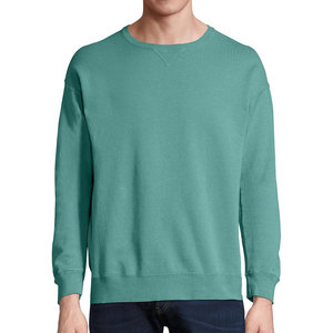 Wholesale Unisex Crewneck Pullover Sweatshirt Men Custom <b>Thick</b> <b>Fleece</b> 100% Cotton Fabric Eco-Friendly Quick Dry Casual Warm - Product Image 4
