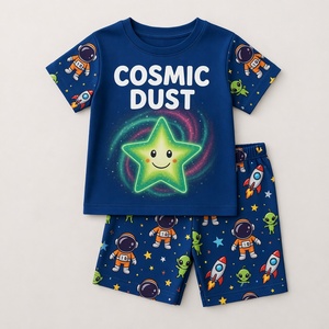 Conjunto de Ropa Deportiva para Niños, Camiseta Ligera con Pantalones Cortos, Ropa Transpirable para Verano, Talla Personalizada, Suministro Directo de Fábrica - Product Image 2