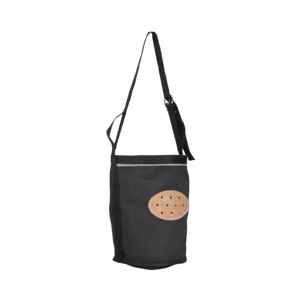 Horse Feeding Bag Durable <b>Canvas</b> Nose Feed Bag Adjustable Strap Oval Leather Patch Portable Horse Feed Bag Stable Feeding - Product Image 2