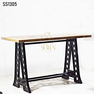 Table longue pliable industrielle en fer de style moderne Suren Space SS1305, design indien, pour usage commercial (centre commercial et hôtel), 6 places - Product Image 2