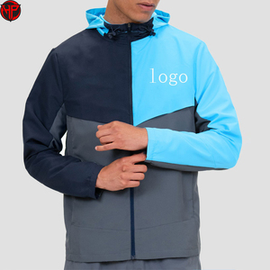 <b>Men's</b> Color Block Windbreaker <b>Jacket</b> Lightweight Breathable Hooded Outerwear Custom Logo Sports Casual Wear Nylon <b>Jacket</b> - Product Image 6