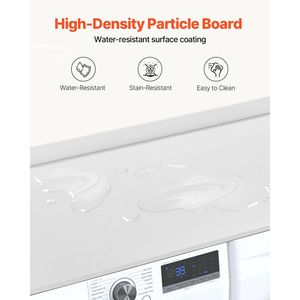 Cubierta Antideslizante para Lavadora y Secadora, de Madera Resistente al Agua, 54 x 27 Pulgadas, para Equipos de Lavandería - Product Image 4