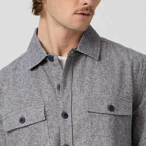 Cheap Rate Men Drop Shoulder T Shirt Loose Fit Contemporary Street Style Casual Wear With Turn <b>Down</b> Collar And Front Pocket 2026 - Product Image 2