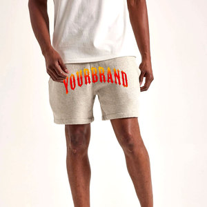 Shorts de sport pour hommes de haute qualité, 100% coton, couleur unie, respirants, shorts de gym d'été, séchage rapide, streetwear, prix bas, OEM - Product Image 2