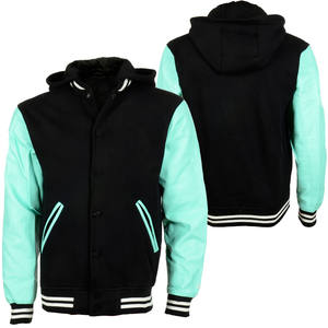 Meilleur fournisseur, service OEM personnalisé, veste varsity pour homme avec manches en cuir réversibles, dernier design pour l'hiver, taille plus - Product Image 3