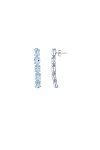 Conjunto de Collar de Aguamarina en Plata de Ley 92.5 KLSS-40158 - Product Image 3