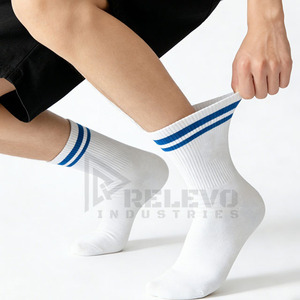 Custom Sublimation <b>Socks</b> Blank White <b>Polyester</b> Crew <b>Socks</b> for Heat Transfer Printing Personalized Design Unisex Daily Wear - Product Image 6