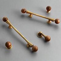 Poignée de porte en laiton de style victorien, design baroque, poignée de porte de manoir historique, style édouardien