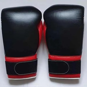 Gants de boxe MMA en cuir de vachette avec lacets, toutes tailles 8oz-18oz, impression personnalisée, fournisseur OEM en gros - Product Image 1