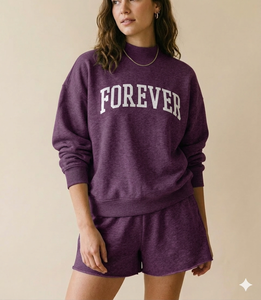 Women Mockneck Top and Shorts Set Designed as a Daily Uniform Style Offering Easy <b>Repeat</b> Outfit Choices with Style - Product Image 1