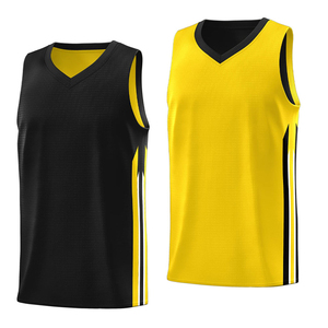 ชุดเสื้อบาสเก็ตบอลขายส่ง แบบเปล่าสำหรับสกรีนโลโก้ สีดำ-ขาว-น้ำเงิน แฟชั่นเสื้อบาสเก็ตบอลแบบแยกสี รับผลิตตามแบบ OEM - Product Image 3