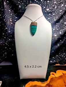 Collier Pendentif Pendule en Bois et Résine Énergétique de Guérison, Collier Pendentif Pendule Sorcellerie en Bois et Résine, Divination Naturelle en Bois et Résine - Product Image 2