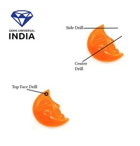 Cobre AAA Turquesa, Piedra Preciosa Lisa Tallada en Forma de Luna Creciente de 18mm, Venta al por Mayor para Fabricación de Joyas, Cristal Curativo y Artesanía - Product Image 4