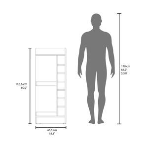 White <b>Corner</b> <b>Bar</b> Cabinet with Wine Rack and Open Shelf Elegant Home <b>Bar</b> Furniture - Product Image 5