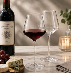 Copa de Vino de Borosilicato Transparente de Lujo de Alta Calidad, Presentación Elegante, Uso Diario Premium, Al Mejor Precio - Product Image 2