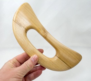 Eco-Friendly Rustic Wooden Gua Sha <b>Face</b> Massager with Solid Acacia Wood Crafts for Muscle Relaxation-New Year Gift - Product Image 2