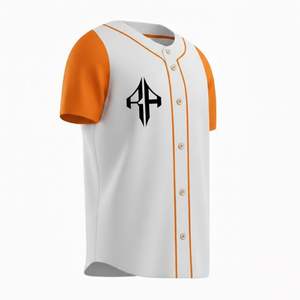 Nouveaux maillots de baseball 100% polyester, imprimés, pour adultes, col en V, haute qualité par RIVIAN ATLANTIC - Product Image 6
