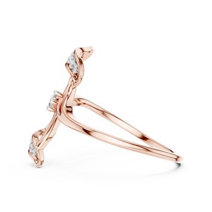 Anillo de Diamantes Cultivados en Laboratorio con Corte Redondo, Moderno, en Oro Rosa de 18 Quilates con Baño de Rodio, para Mujer, Ideal para Compromisos, Fiestas, Regalos, Eventos y Uso Diario - Product Image 2