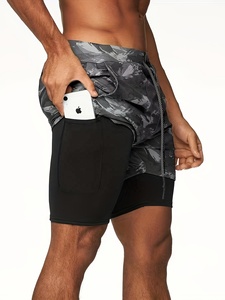 Shorts de course athlétiques respirants pour hommes les plus vendus, avec cordon de serrage, décontractés, séchage rapide, légers, pour la gym, l'entraînement, le jogging et le sport - Product Image 2