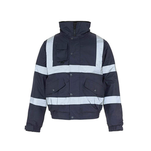 2026 New Hi Vis Reflective Safety Waterproof <b>Jacket</b> for Outdoor Construction Custom DTF printed Logo safety <b>jacket</b> for Men - Product Image 4