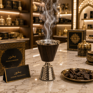 Customized Handmade Metal <b>Oud</b> Burner Arabic Mabkhara Decorative Islamic Bakhoor Burner Ramadan Eid Decor Aroma <b>Diffuser</b> Home Use - Product Image 6