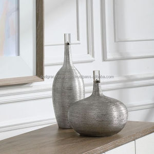 Vase à fleurs en métal pour la décoration de la maison Vases en métal fournisseur de seaux Vase grand seau pour fleurs coupées intérieur extérieur mariage à la maison - Product Image 4